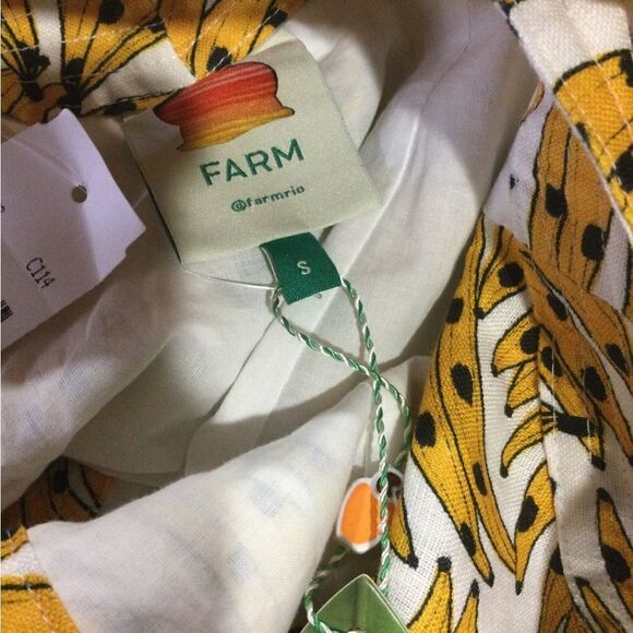 FARM RIO Spotted Bananas Cross-Back Mini Sress - Picture 7 of 11